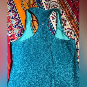 Lululemon Cool Racerback Foli Manifesto Bali Breeze Tofino Tank Top